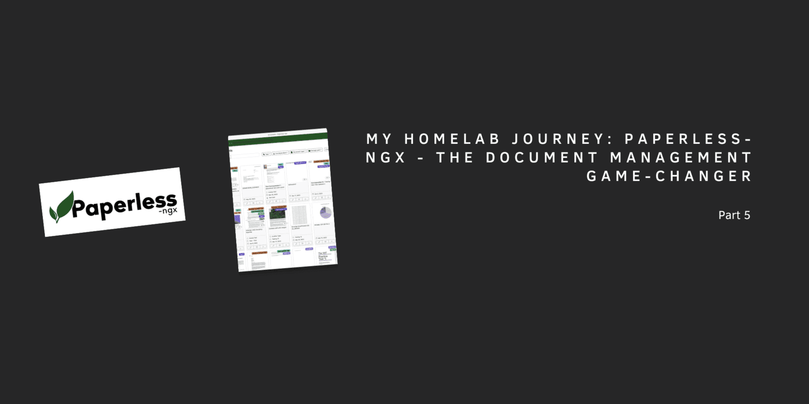 My Homelab Journey: Paperless-ngx - The Document Management Game-Changer - Part 5
